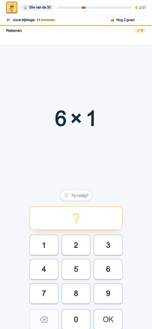 Sur l’ordinateur d’un élève : ses propres calculs, sa propre saisie.